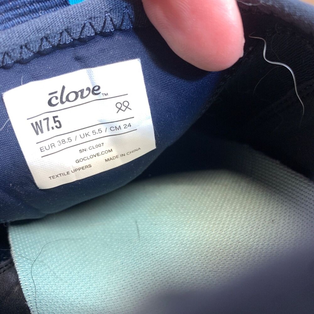 Clove Women's Aqua Blue Shoes Limited Edition Nursing Comfort Shoes Size 7.5 - Picture 10 of 10